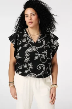 Top avec imprimé paisley