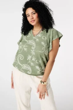 Top avec imprimé paisley