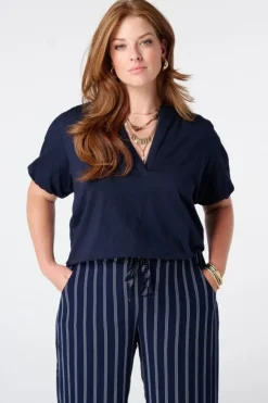 Top avec manches bouffantes