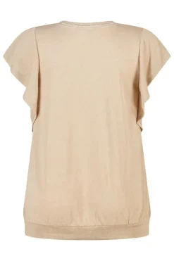 Top avec manches papillon