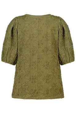 Top avec structure florale