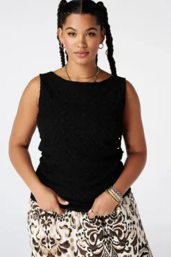 Top en dentelle sans manches
