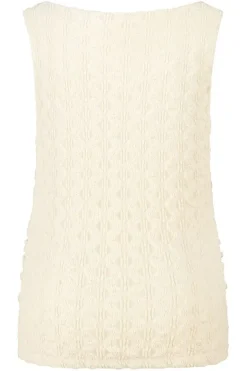 Top en dentelle sans manches
