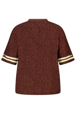 Top en dentelle style jersey