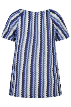Top à imprimé zigzag