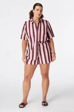 Top polo en crochet