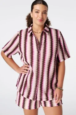 Top polo en crochet