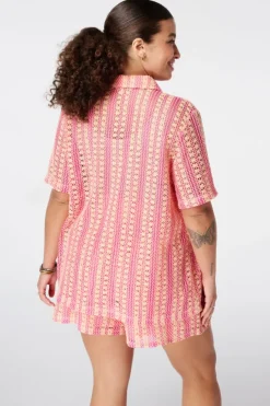 Top polo en crochet
