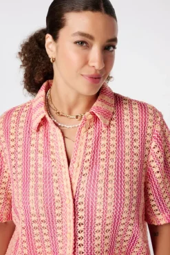 Top polo en crochet