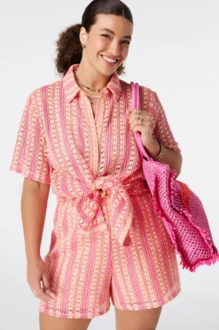 Top polo en crochet