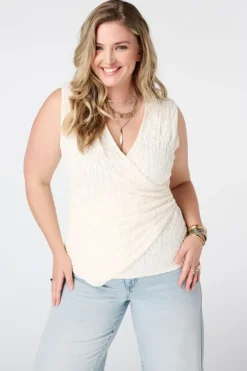 Top portefeuille avec dentelle