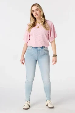 Tregging aspect denim