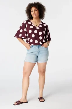 T shirt avec col en V