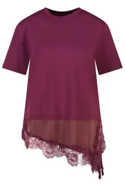 T shirt avec dentelle