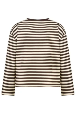 T shirt à manches longues rayé
