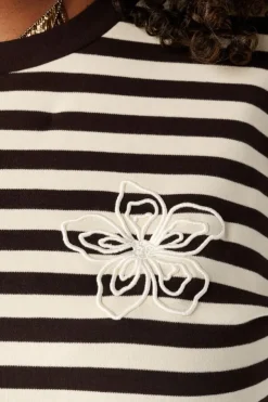 T shirt à manches longues rayé