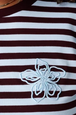 T shirt à manches longues rayé